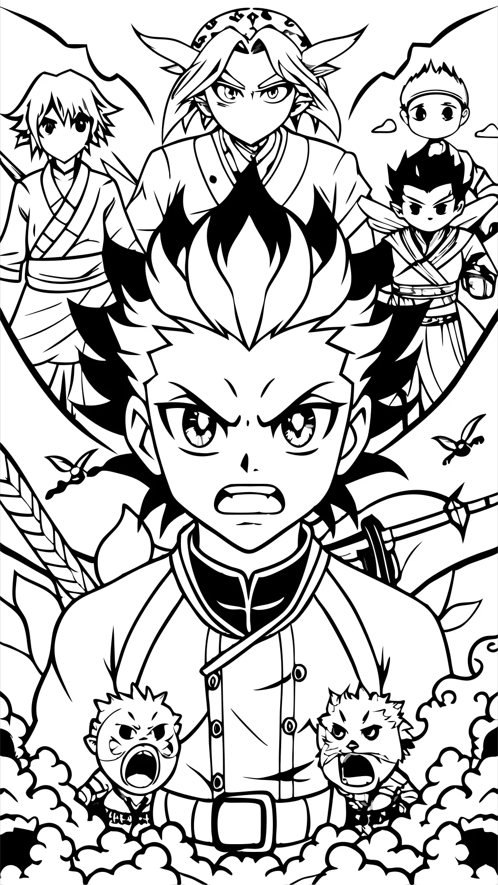 coloriage Demon Slayer